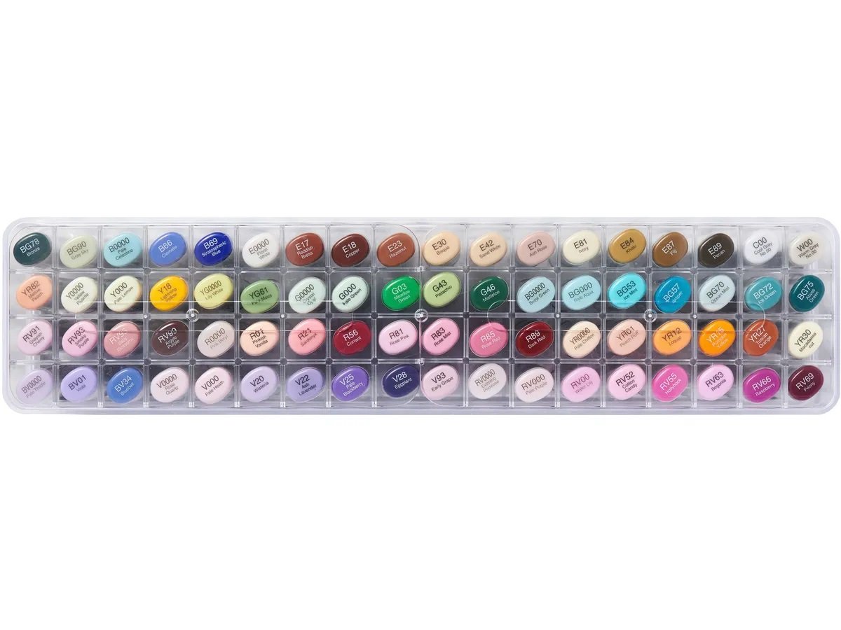 Marcador Copic Sketch Estojo 72 Cores Set E