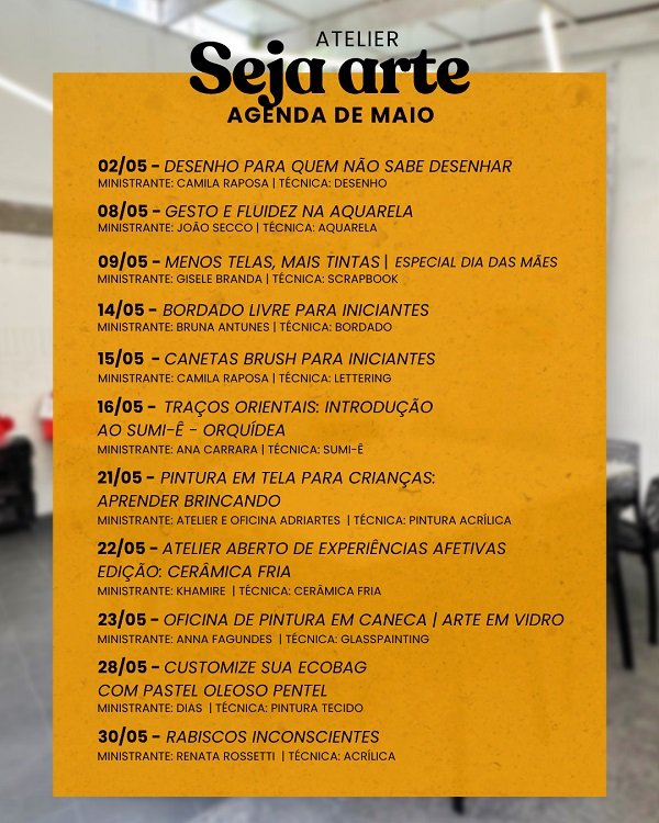 agenda maio blog