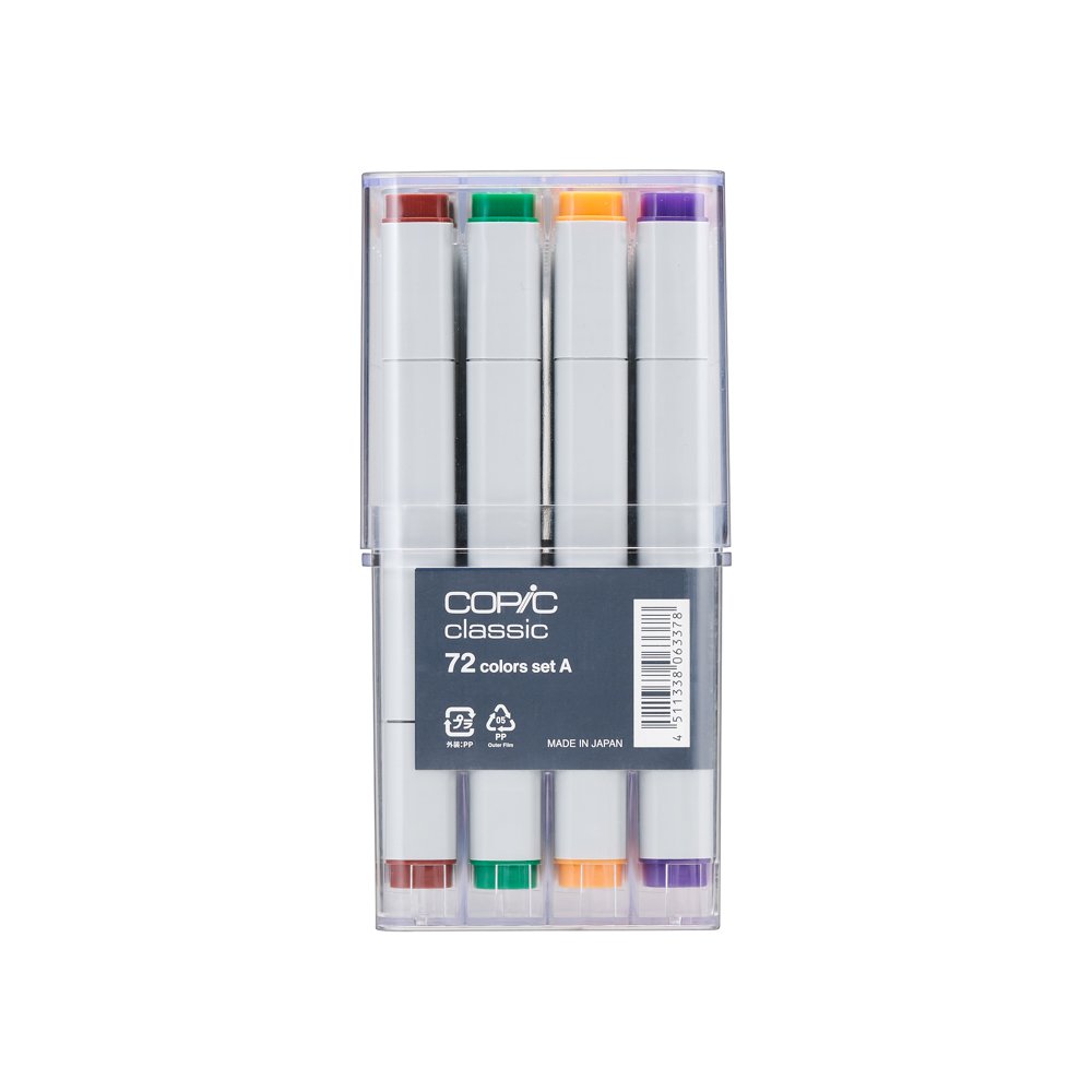 筆記具 COPIC classics 72 coloers A Marcador Copic Classic Estojo 72 Cores Set A